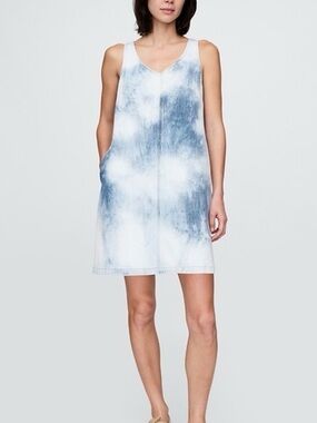 GAP Denim Tie-Dye Dress